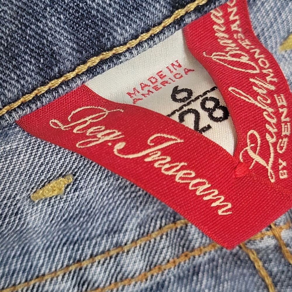 LUCKY BRAND Sundown Straight Leg Blue Jeans Size 6/28 - Picture 5 of 7